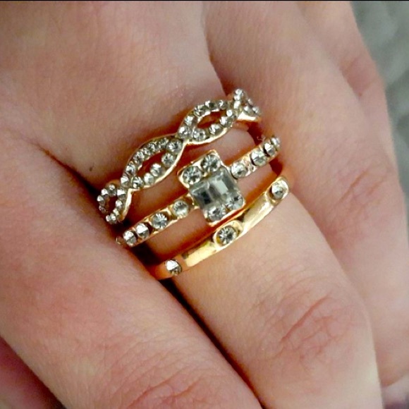 ✨BACK IN STOCK✨3pc Thin Stackable  Ring_NWT✨ - Picture 4 of 9